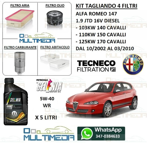 Kit tagliando filtri - kit,