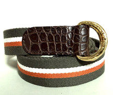 SADDLER'S CINTURA DONNA IN TESSUTO E PELLE