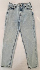 PULL&BEAR Pantaloni jeans chiaro mom fit donna ragazza tg. EUR 34 (IT 38)