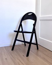 SEDIA TRIC - Sedia in legno nero design by Castiglioni