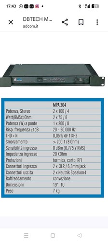 Amplificatore finale - finale, db