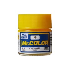 Mr. Hobby C4 Mr. Color Yellow Gloss (10ml) Solvent Based Acrylic Paint