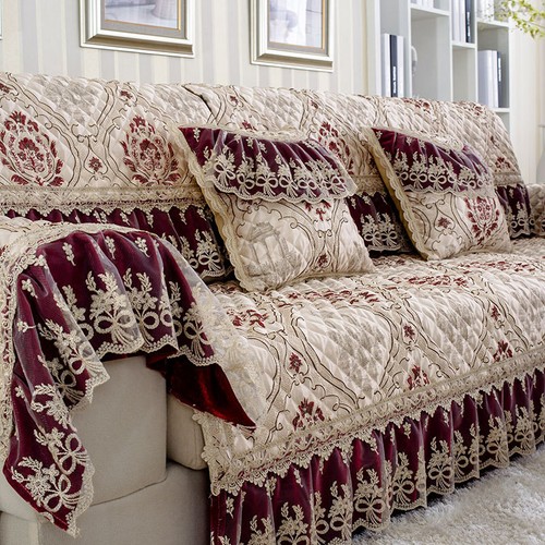 Copridivano jacquard lino