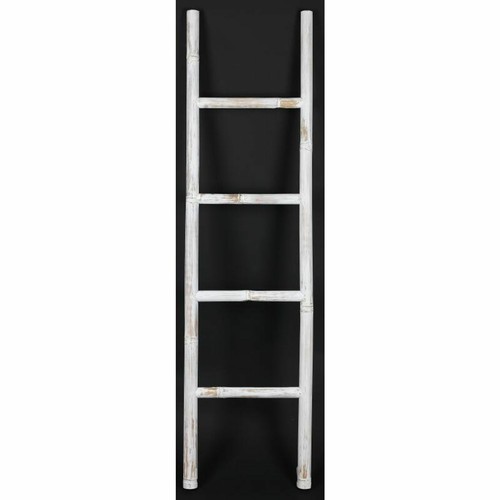 Scala deco bambù legno bianco - deco,