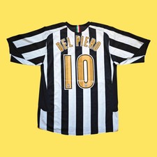 Juventus 2005 2006 Nike #10 Alessandro Del Piero Vintage Football Shirt Size L 