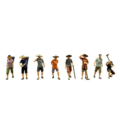 Pezzi figurine contadini - 8, di