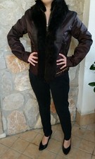 CK CALVIN KLEIN GIACCA GIUBBINO DONNA PELLE PELLICCIA #eBayDonaPerTe 