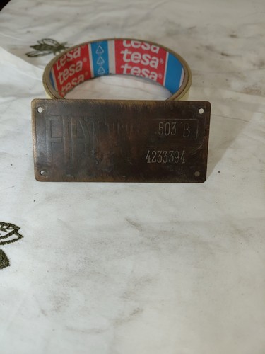 Targhetta fiat 503 - targhetta,