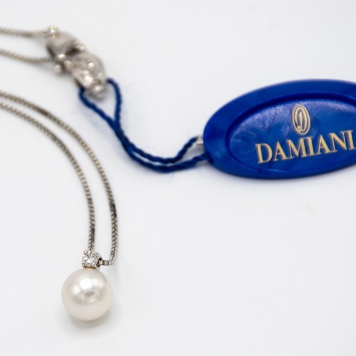 Collana damiani oro bianco - collana, in