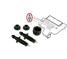 KIT PERNI + BOCCOLE SCATOLA FILTRO ARIA BOX CASSA COPRI MOTORE FIAT 1.3 MJET