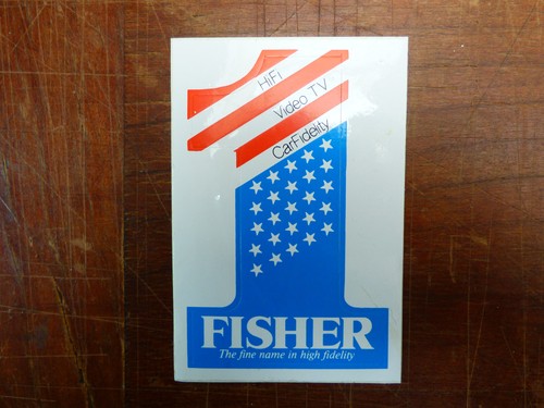 Adesivo fisher hifi video - hifi, tv