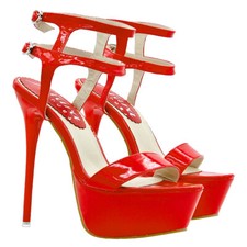 Sexy sandali cubista rosso