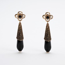 Orecchini donna neri lunghi