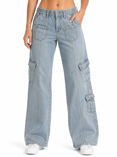 Jeans cargo bog ragazzo - cargo,