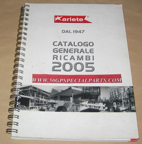 Ariete catalogo ricambi - ricambi, 2005