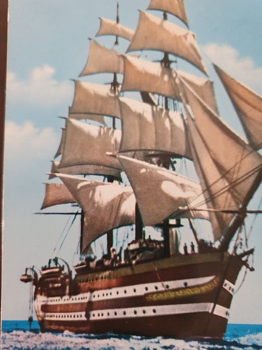 Cartolina nave amerigo - cartolina, "amerigo