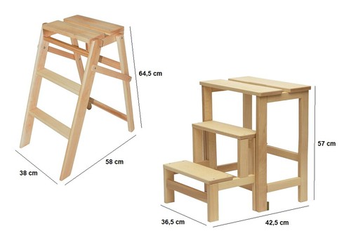 Scala sgabello legno - in,