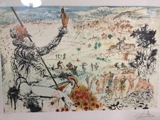 ? Salvador Dali “ Don Chisciotte L’Age d’Or 1957 “ Litografia con certificato