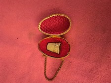 Uovo Porta Ditale Antico