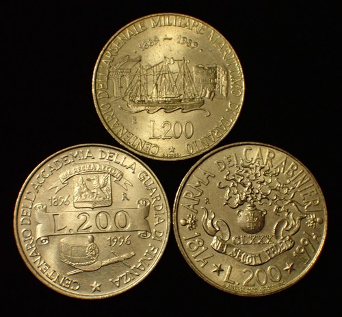 Italia 200 lire 1989 - -, 1996