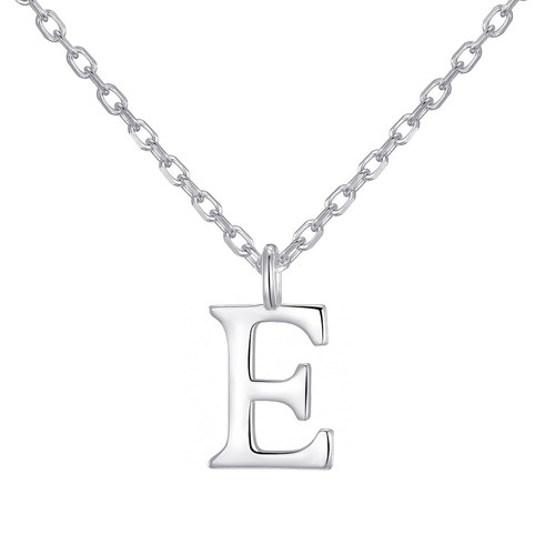 Collana iniziale argento - e,