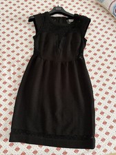 Vestito Tubino Cerimonia Party VeroModa Primave Estate Autunno Nero Tulle Tg. XS