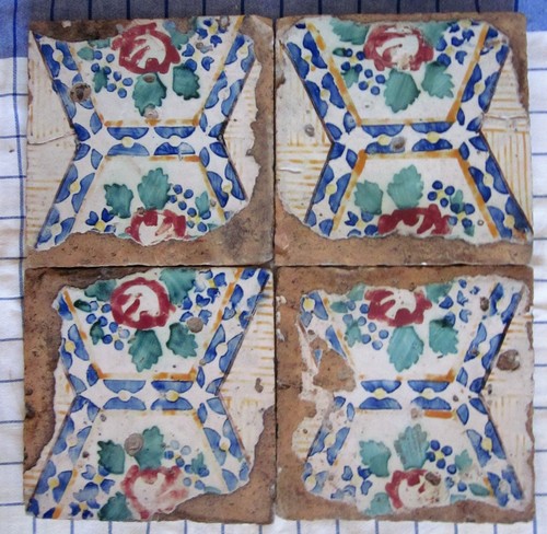 Quattro riggiole piastrelle - quattro,