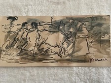 ACHILLE SDRUSCIA (1910-1994) IN CAMPAGNA 1942 sua collezione privata firmato