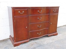 1940s Mahogany Long Credenza