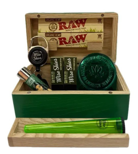 Green raw rolling box set - raw,