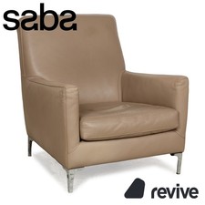 Saba Italia Leder Sessel Braun