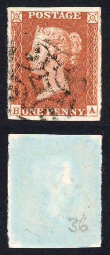 1841 penny rosso piatto - penny,