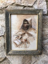 Quadro -Monaco- dipinto a tecnica mista