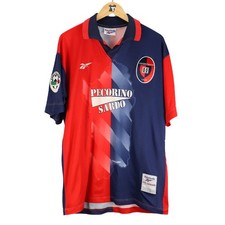 1997-98 Cagliari Maglia #11 Muzzi Match Worn Reebok   SHIRT MAILLOT TRIKOT