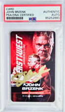 2023 East vs West 10 John Brzenk firmato Armwrestling Card autografo PSA/DNA GOAT