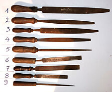 Vecchi Antichi Attrezzi Falagname Utensili 9 PEZZI LIME VECCHIE ANTICHE per 1 Pz