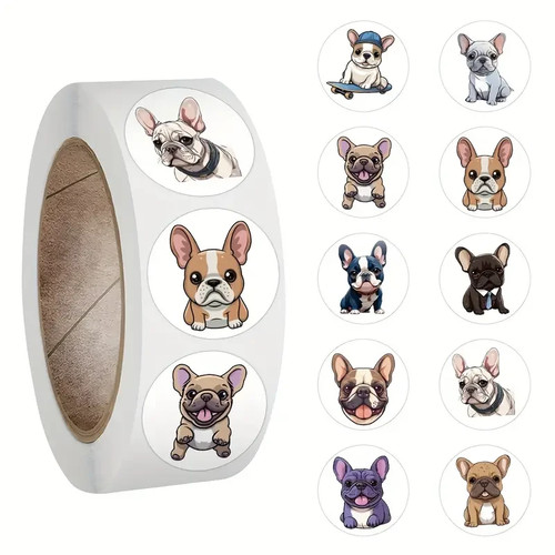 French bulldog stickers cute - french,