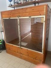 teca per rettili artigianale in legno 