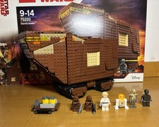 Lego Star Wars Sandcrawler set 75220, with minifigures, box and instructions