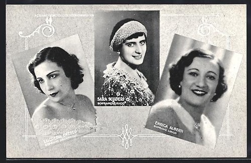 Cartolina cantanti liriche