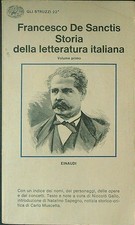 STORIA DELLA LETTERATURA ITALIANA VOL I DE SANCTIS FRANCESCO EINAUDI 1958