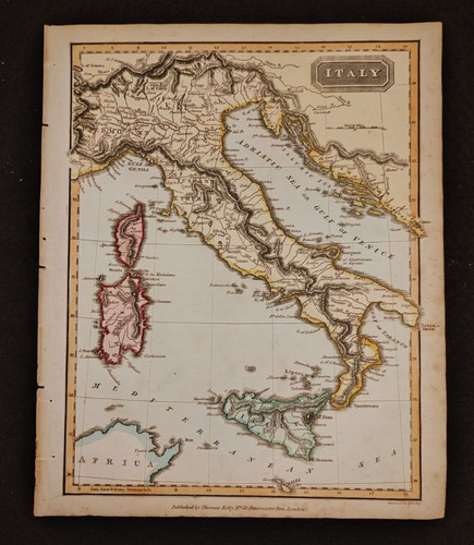 Italia antica carta - antica, geografica