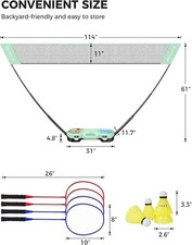 Set Badminton Portatile BAGAIL