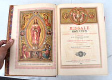Messale Romanum originale d'epoca, libro messale romano di Pustet, c.1901 (CU190)