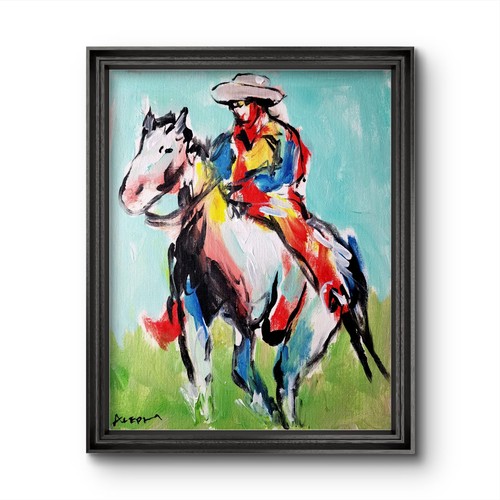 Quadro cavallo astratto - quadro,