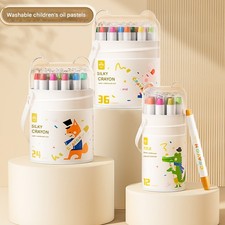 Pastelli da colorare per pittura ad olio 12/24/36/48 colori plastica lavabile