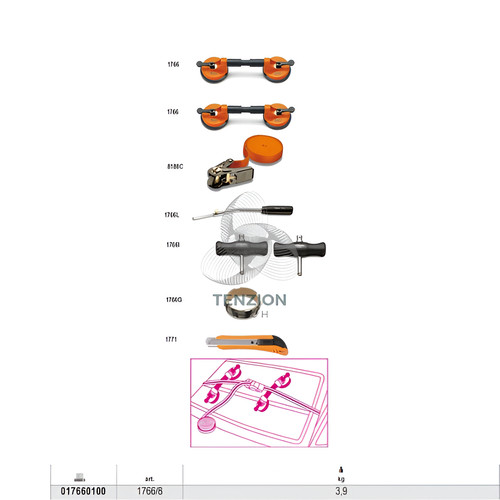 Set utensili per - set, cristalli