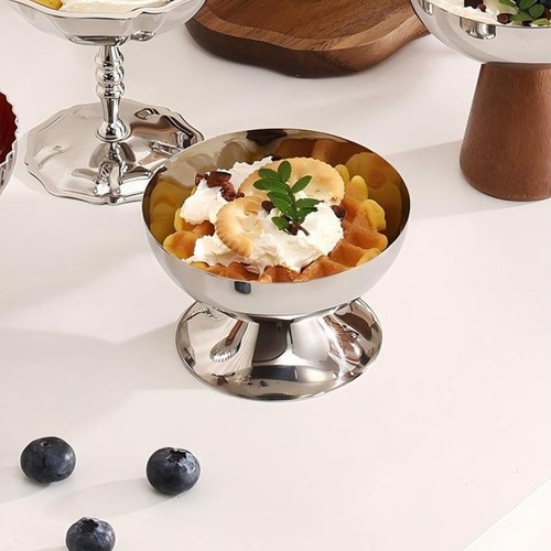 Servizio tazze gelato acciaio - tazze,