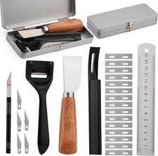 Coltello da intaglio in pelle