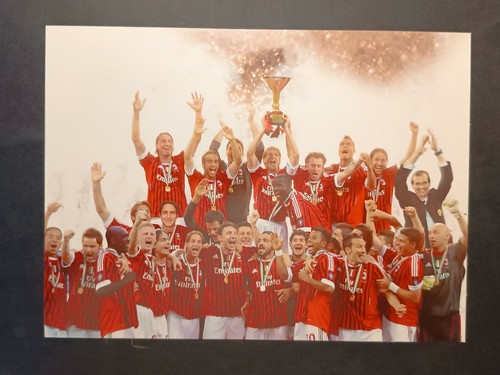 Cartolina squadra milan calcio - squadra,
